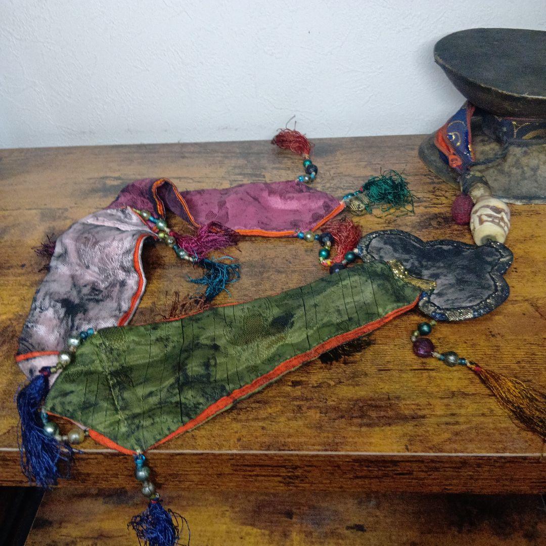 チベット 呪物 ダマル 人骨 密教法具 カパーラ カンリン 仏具 チベタンスカル