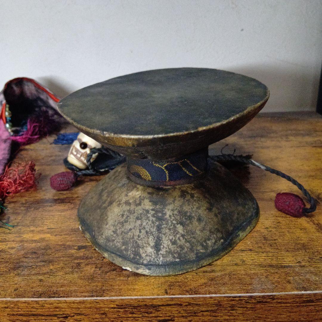 チベット 呪物 ダマル 人骨 密教法具 カパーラ カンリン 仏具 チベタンスカル