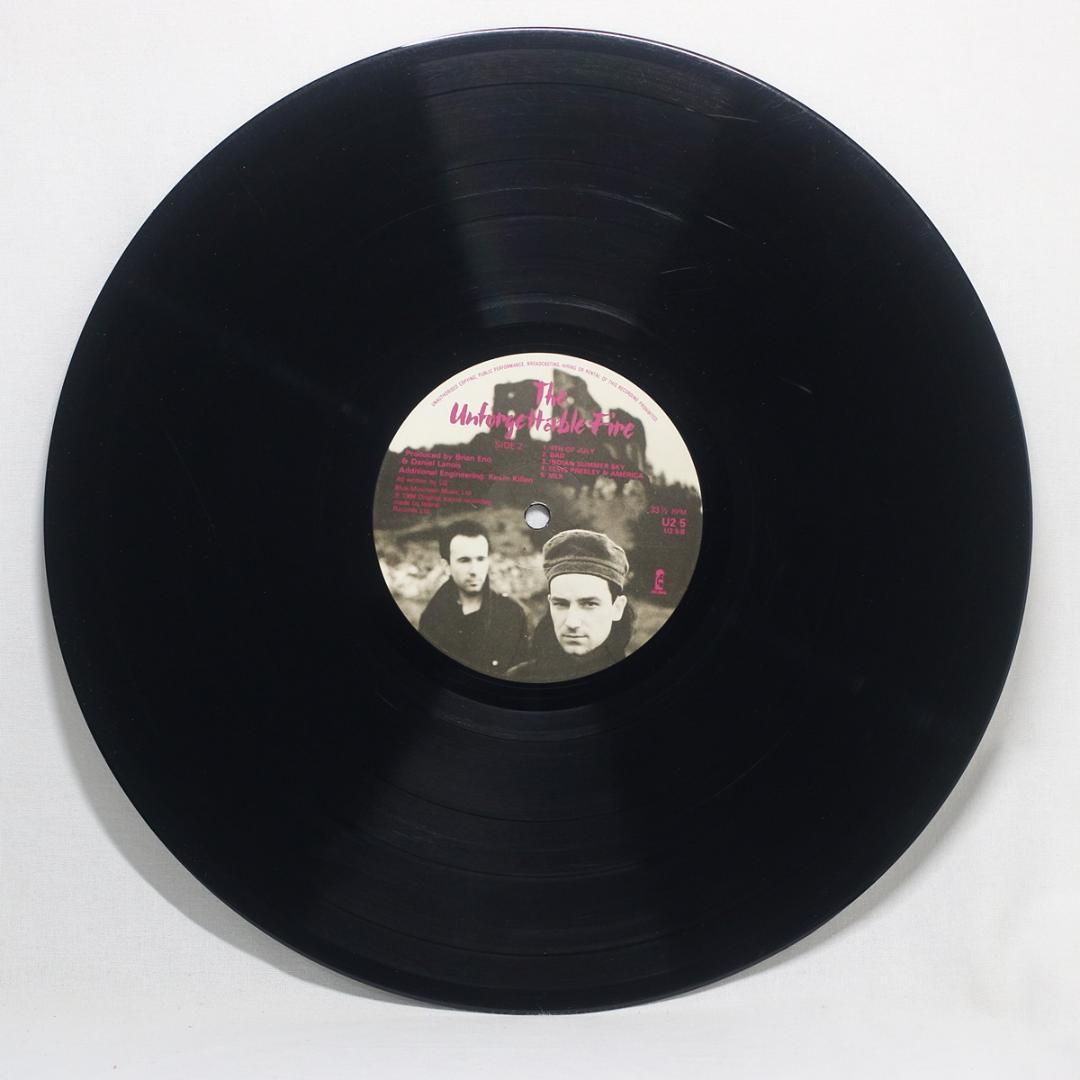 英LP U2 The Unforgettable Fire UK盤 Stereo