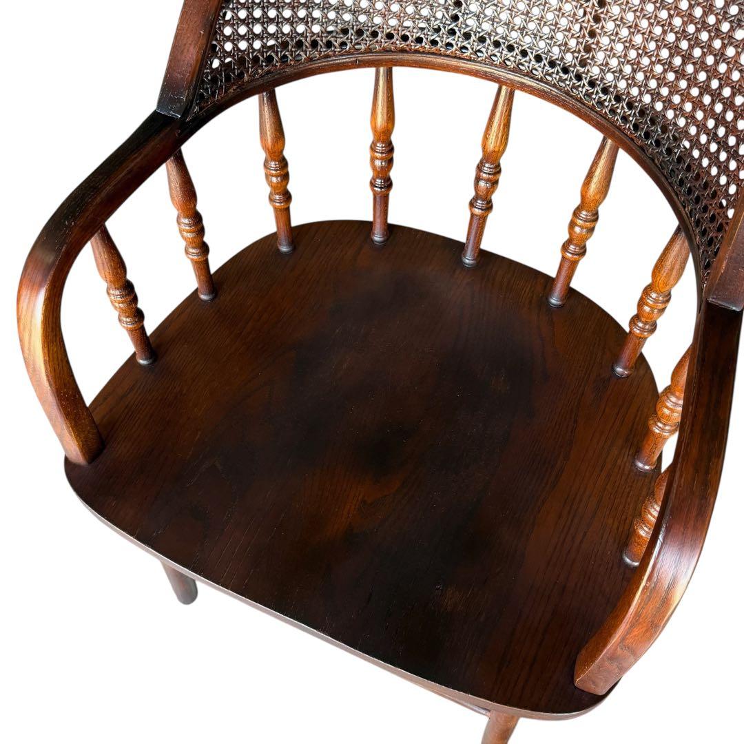 HR739 三越取扱　Shin Lee シンリーオーク材 ダイニングチェア　籐