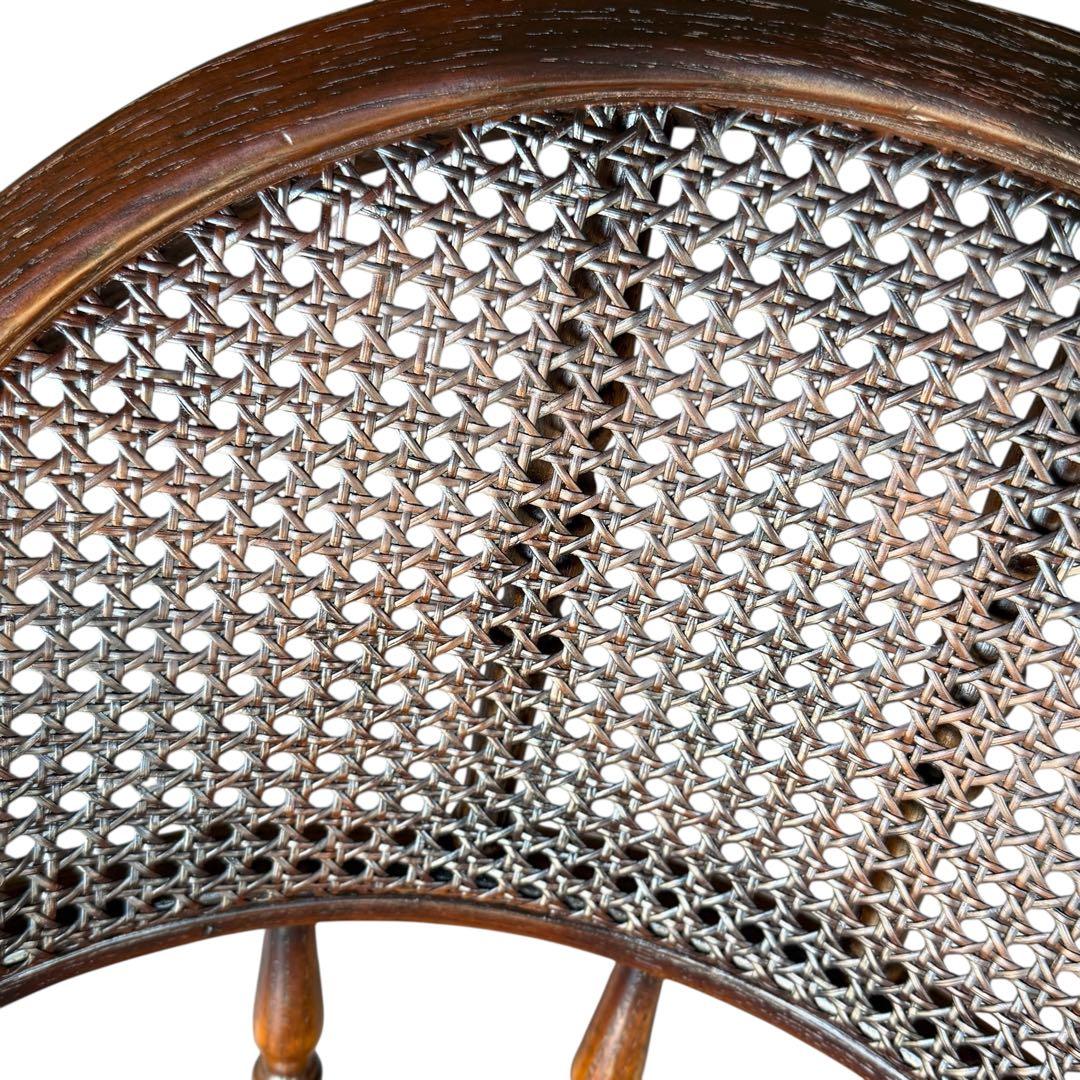 HR739 三越取扱　Shin Lee シンリーオーク材 ダイニングチェア　籐