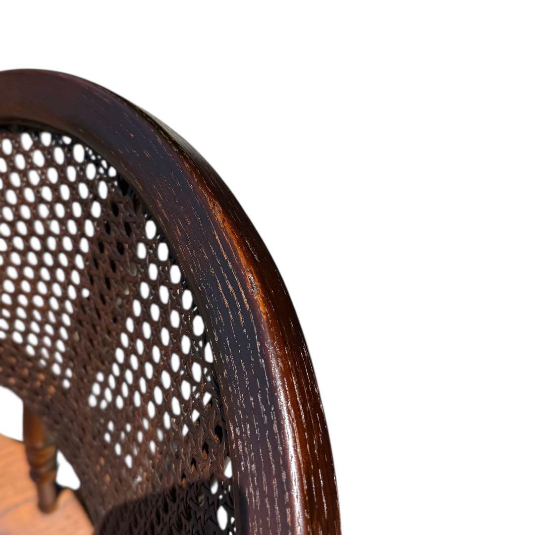 HR739 三越取扱　Shin Lee シンリーオーク材 ダイニングチェア　籐