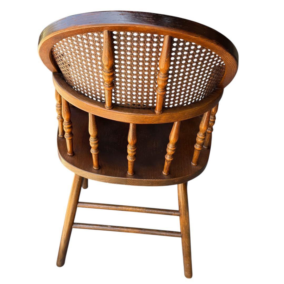 HR739 三越取扱　Shin Lee シンリーオーク材 ダイニングチェア　籐