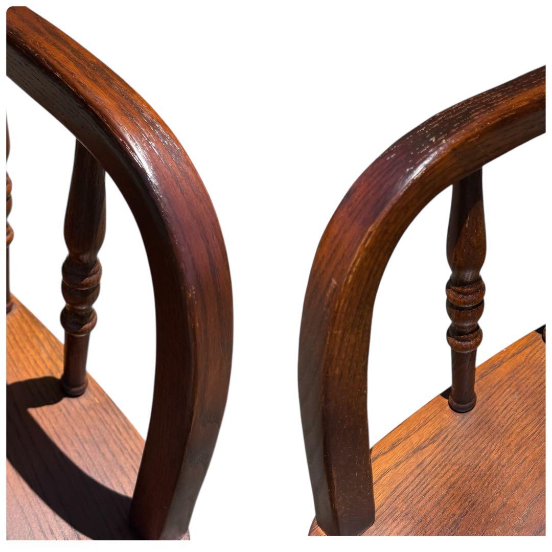 HR739 三越取扱　Shin Lee シンリーオーク材 ダイニングチェア　籐