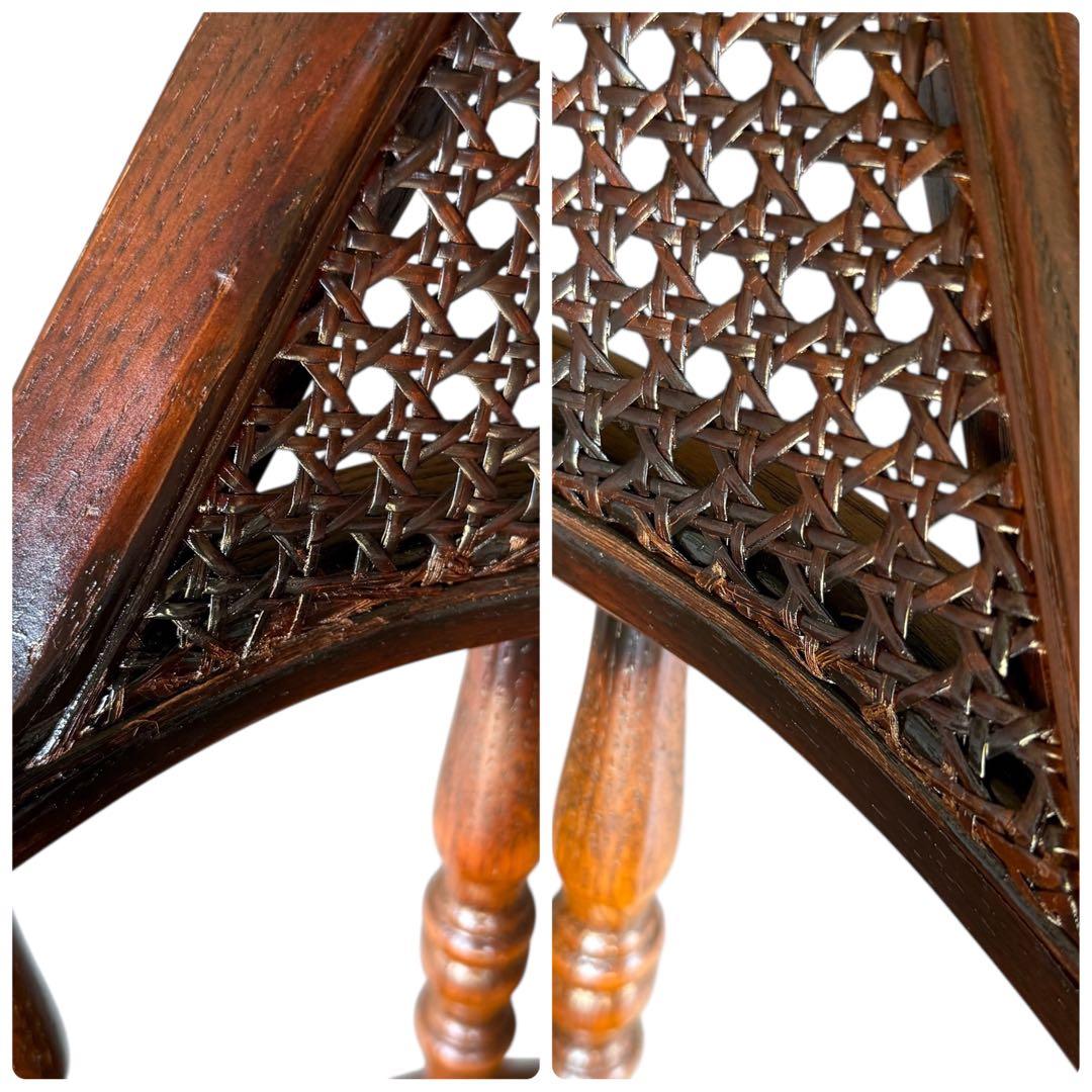 HR739 三越取扱　Shin Lee シンリーオーク材 ダイニングチェア　籐