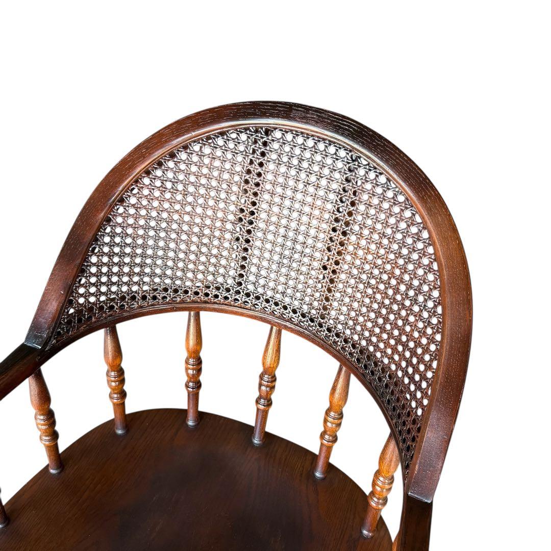 HR739 三越取扱　Shin Lee シンリーオーク材 ダイニングチェア　籐