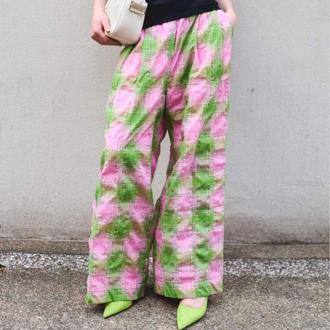 【A】 チェックパンツ