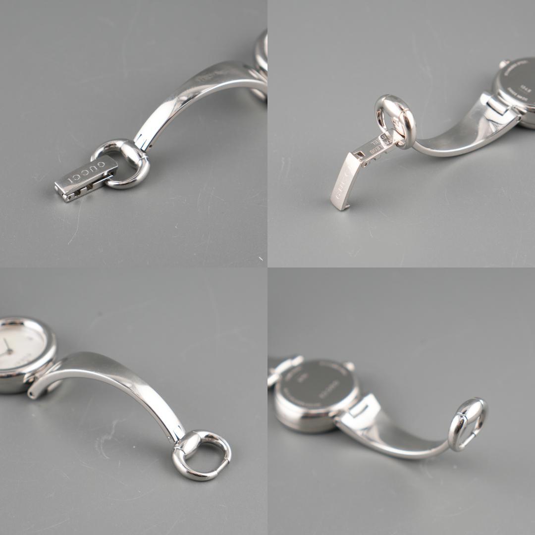 稼働 GUCCI 134.5 シェル文字盤 腕時計 新品電池 クォーツ