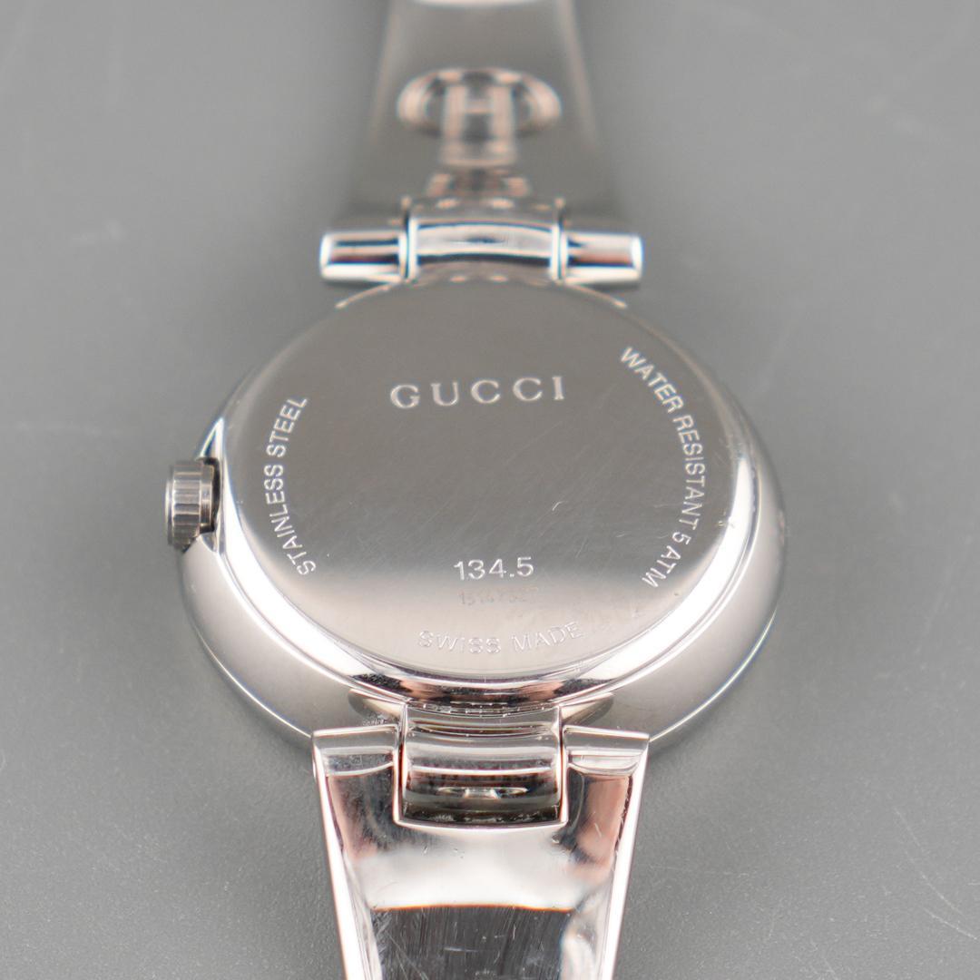 稼働 GUCCI 134.5 シェル文字盤 腕時計 新品電池 クォーツ
