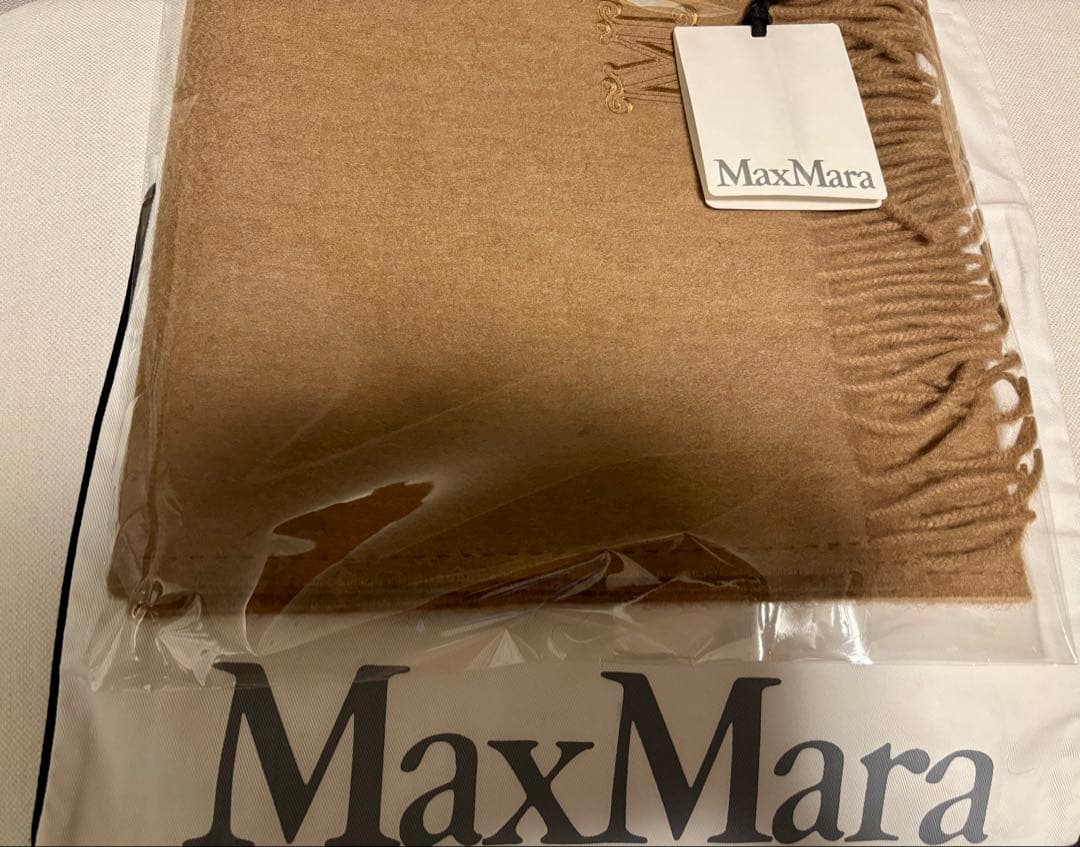 新品　タグ付き　Max Maraマックスマーラ　キャメル　マフラー