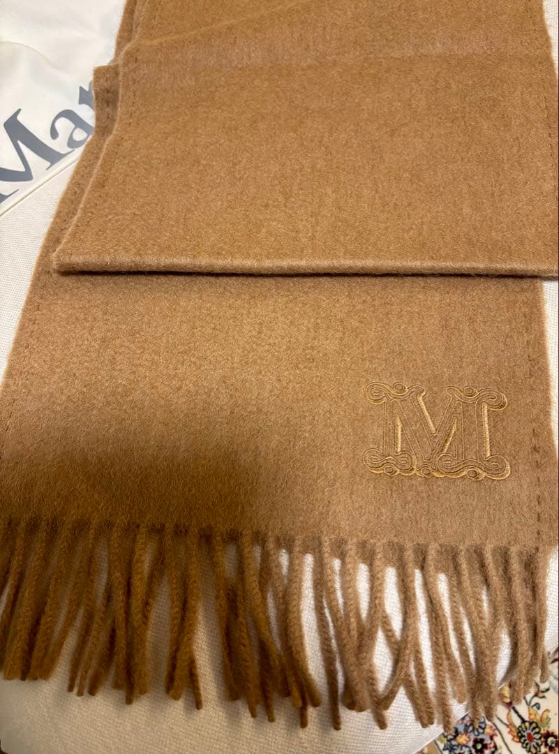 新品　タグ付き　Max Maraマックスマーラ　キャメル　マフラー