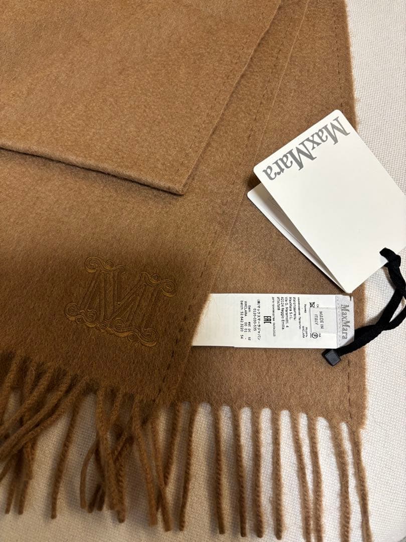 新品　タグ付き　Max Maraマックスマーラ　キャメル　マフラー