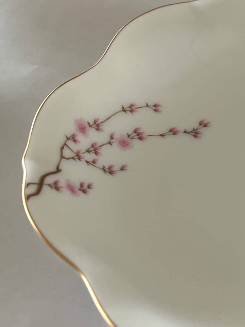 【未使用】深川製磁 宮内庁御用達 ひな人形 桜型取皿揃 5枚セット