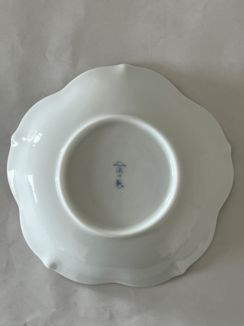 【未使用】深川製磁 宮内庁御用達 ひな人形 桜型取皿揃 5枚セット