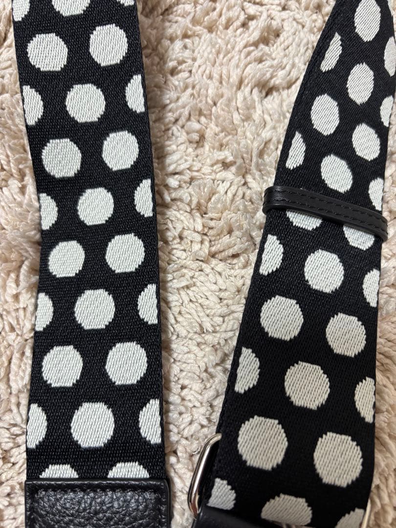 BEARDSLEY ビアズリー ショルダーベルト　ドット　ブラック