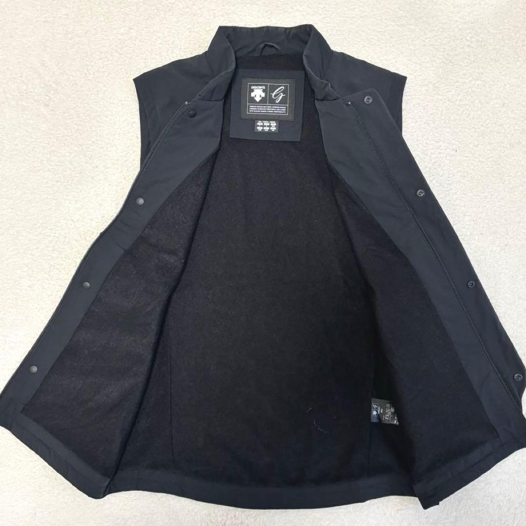 DESCENTE GOLF デサントゴルフ 中綿ウィンドベスト ブラックL
