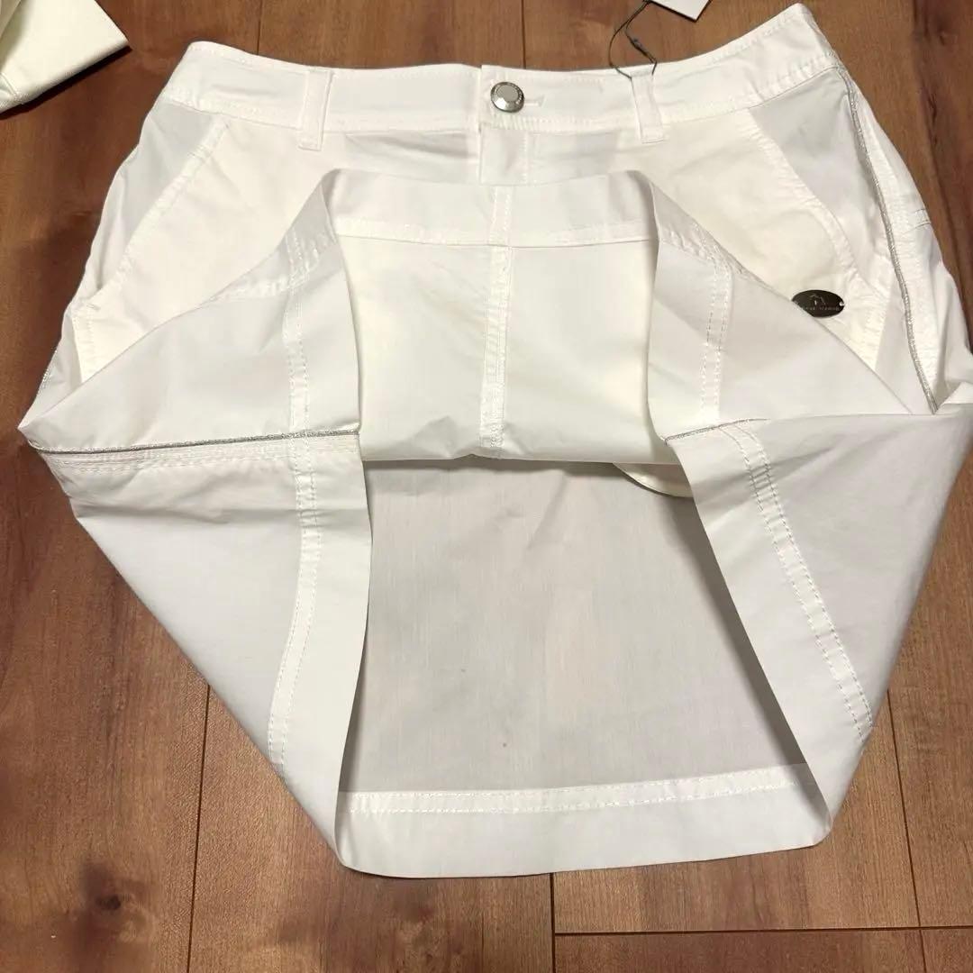 ヒールクリーク　長袖ポロシャツ　スカート　セットアップ　ホワイト　サイズ40