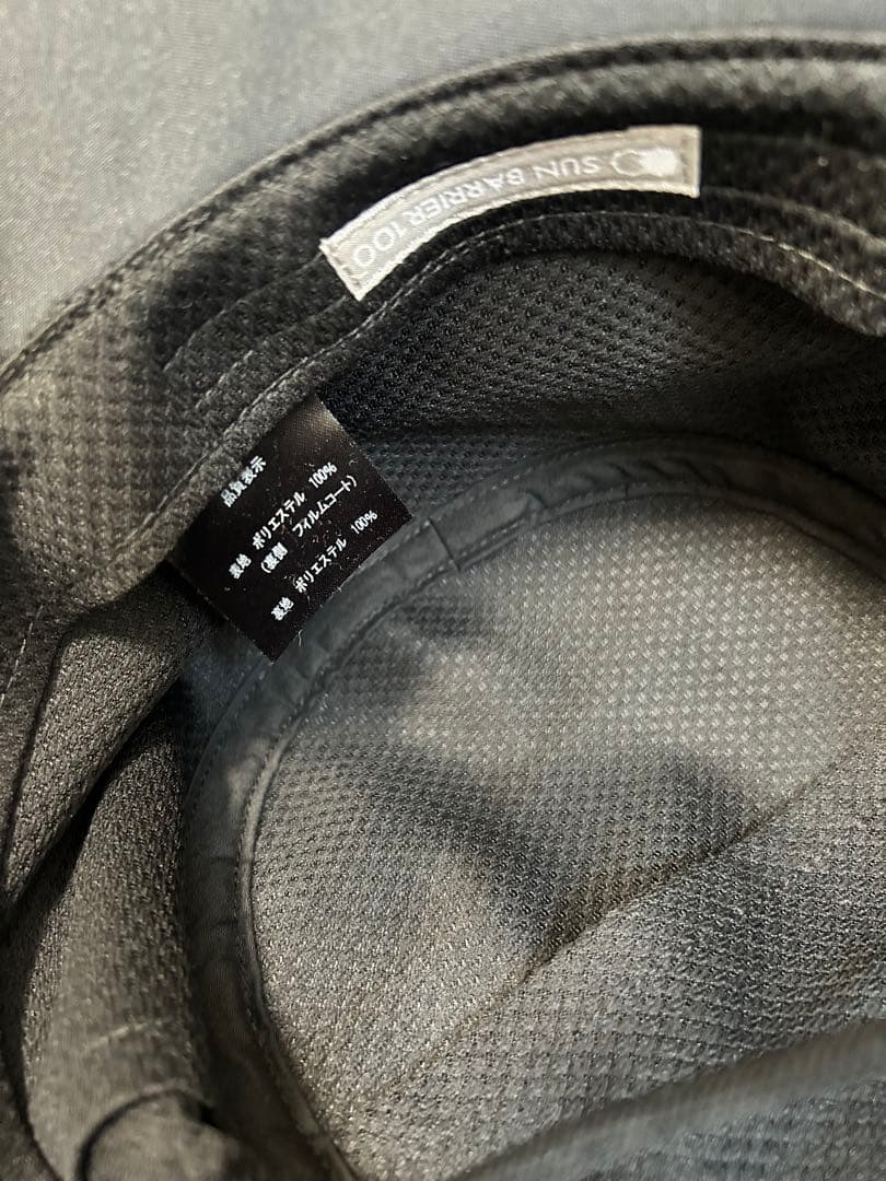 サンバリア100 ウィンドハット（ブラック）M