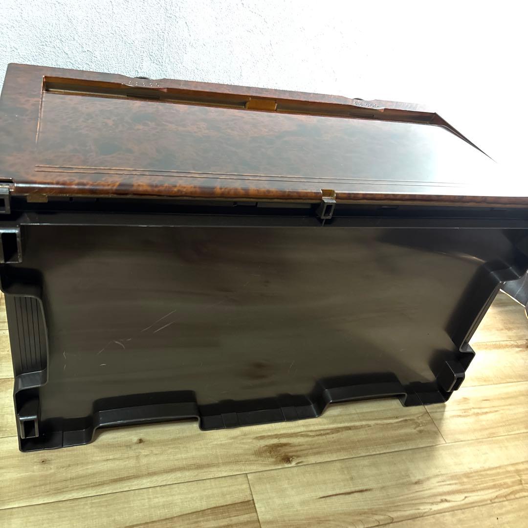 タッパーウェア　スーパーチェスト　2段ダークアンバー色　状態良い　最安値