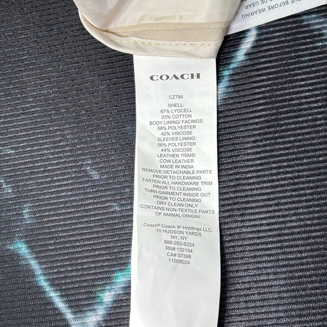 【新品未使用】COACHコーチ トレンチコート ベルテッド クリーム Lサイズ