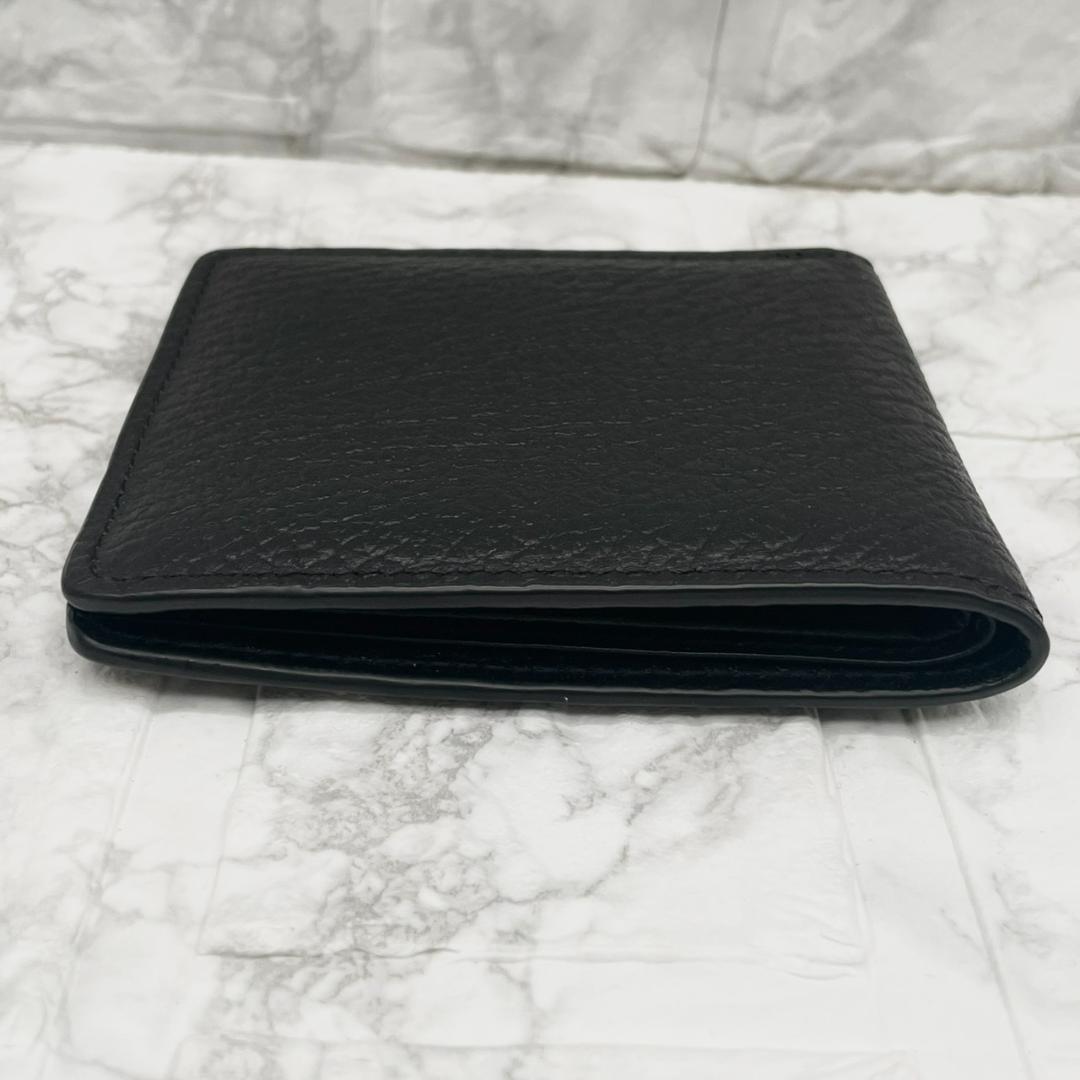 未使用級✨MaisonMargiela マルジェラ 折り財布 グレインレザー 黒