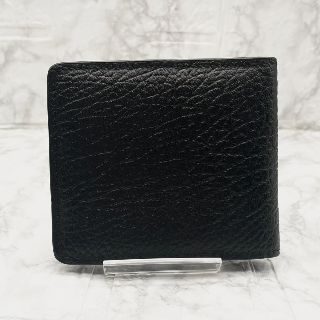 未使用級✨MaisonMargiela マルジェラ 折り財布 グレインレザー 黒