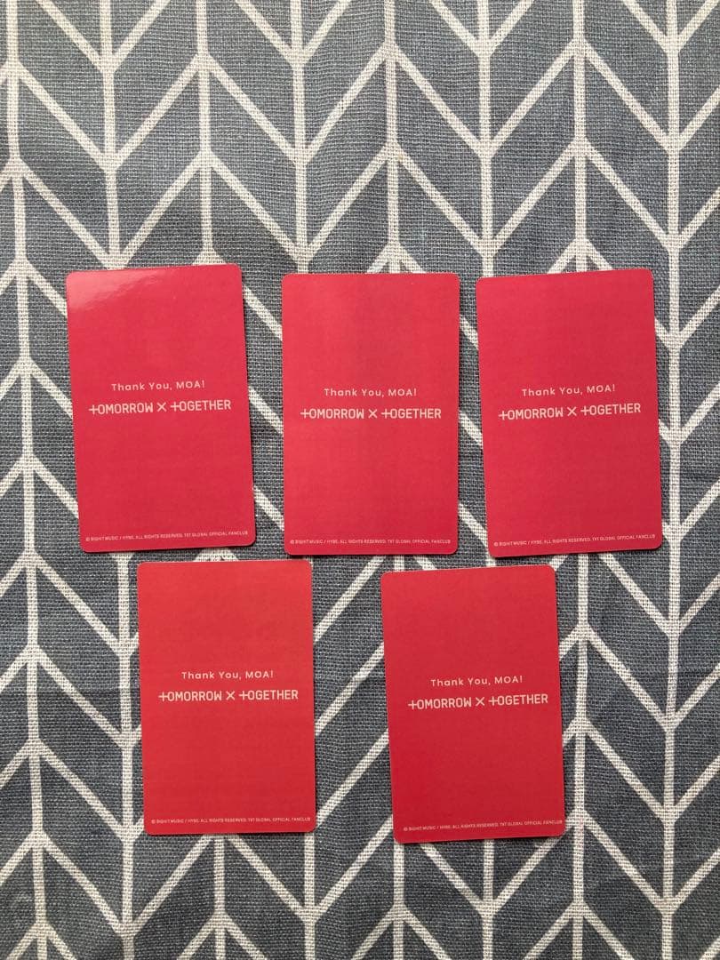 TXT  MOAZONE JPFC 全員限定 トレカ 全員5枚