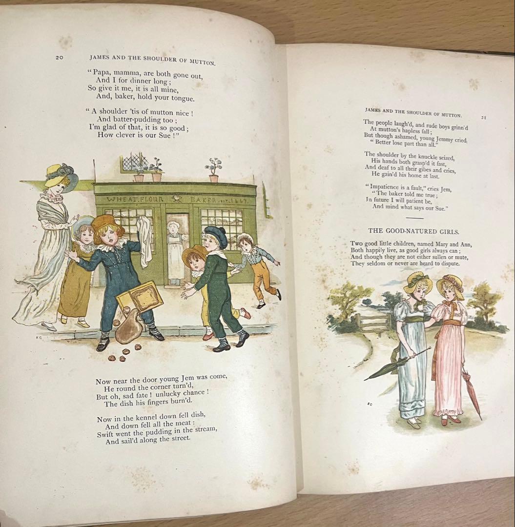 NO371 稀少 古書 アンティーク 洋書 絵本　ケイト グリーナウェイ