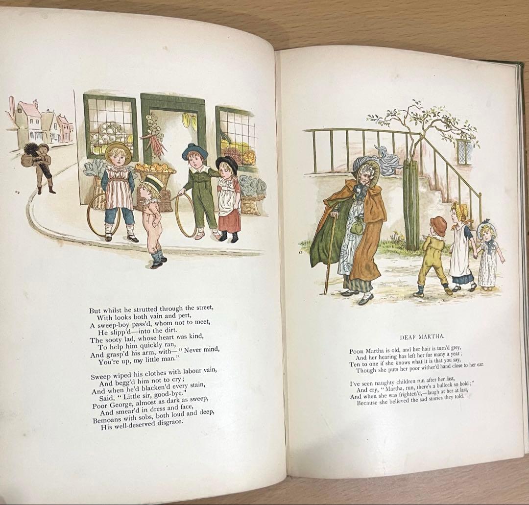 NO371 稀少 古書 アンティーク 洋書 絵本　ケイト グリーナウェイ