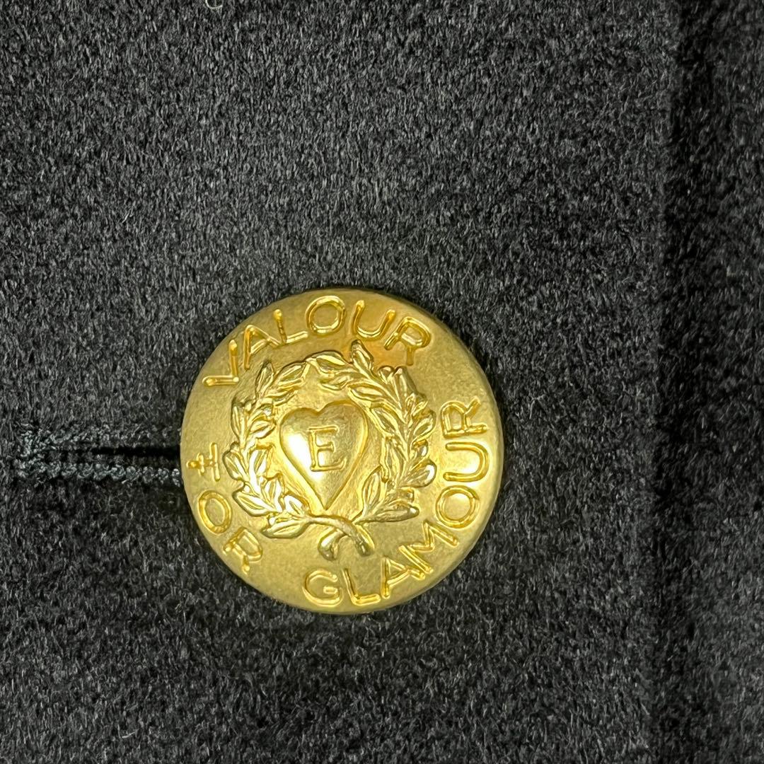 レア ESCADA 金ボタン カシミヤ100% エンブレム テーラードジャケット