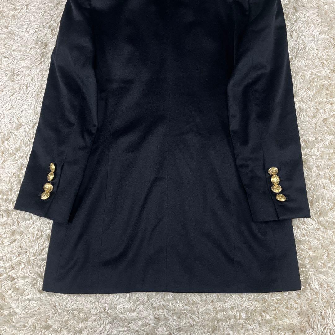 レア ESCADA 金ボタン カシミヤ100% エンブレム テーラードジャケット