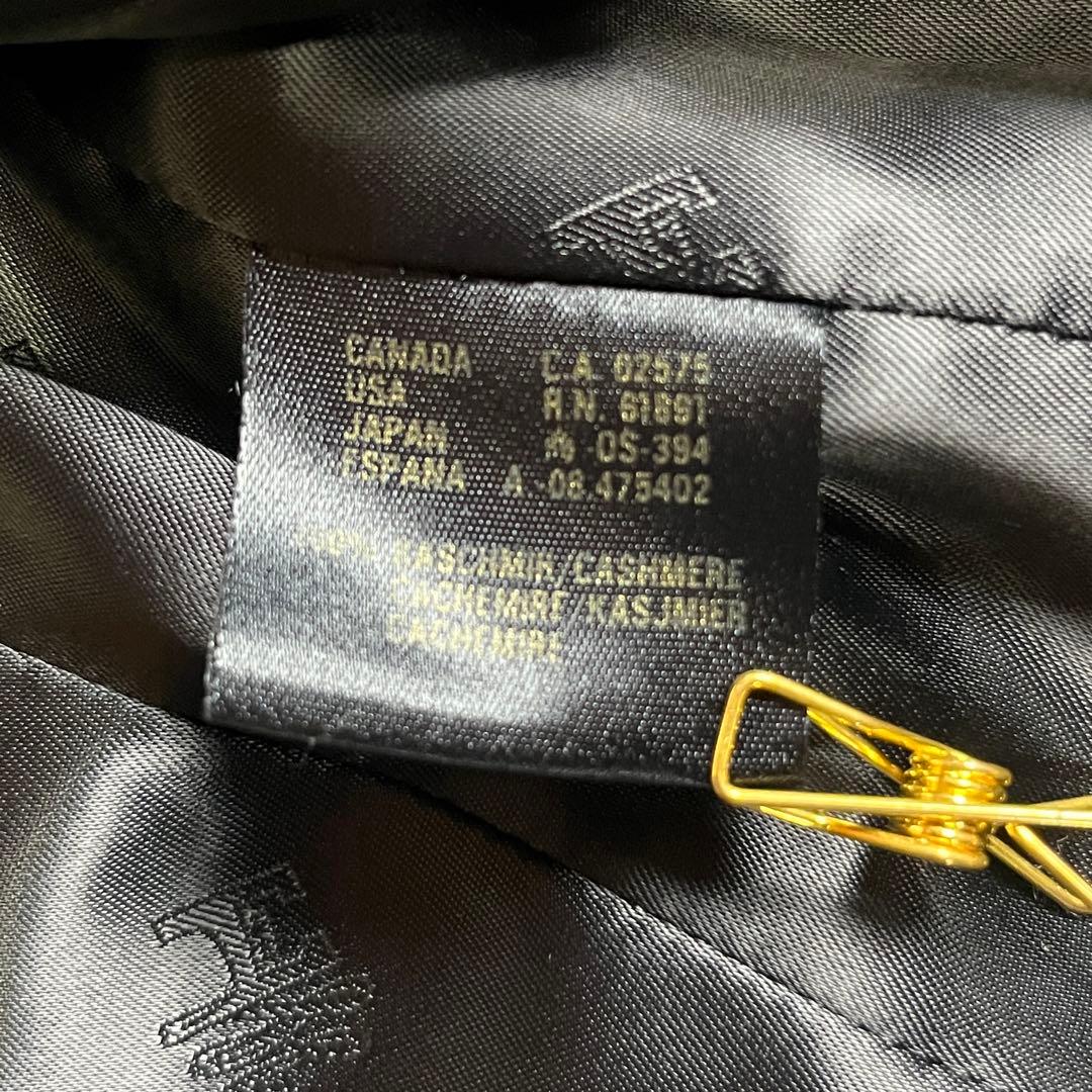 レア ESCADA 金ボタン カシミヤ100% エンブレム テーラードジャケット