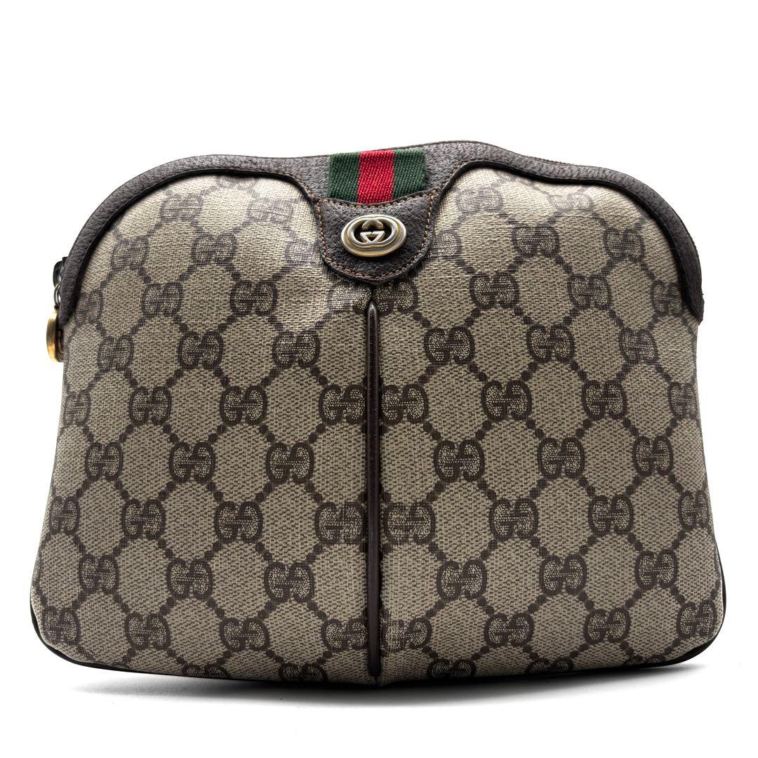 美品・廃盤 グッチ ショルダーバッグ GGスプリーム シェリーライン GG ロゴ