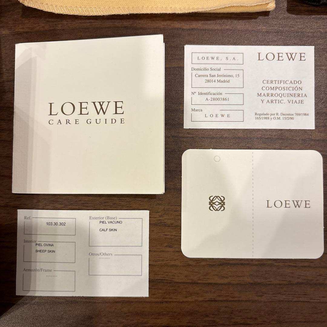 LOEWE ダークブラウン 二つ折り財布