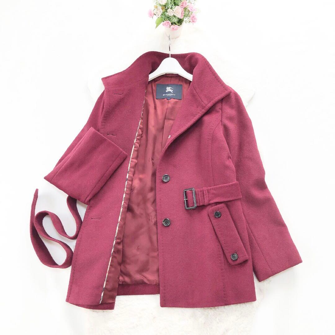 BURBERRY*バーバリーロンドン　上質アンゴラコート　大きいサイズ44