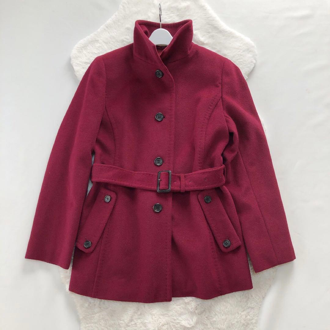 BURBERRY*バーバリーロンドン　上質アンゴラコート　大きいサイズ44