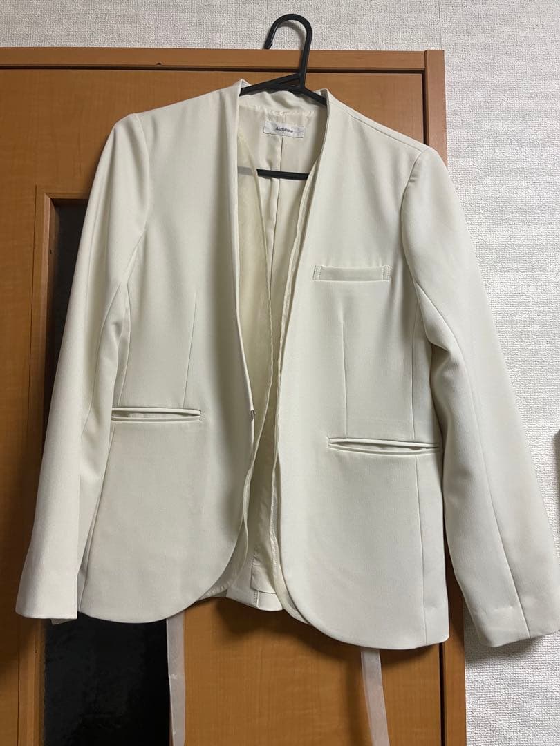 し*ん様 Aimeine エメイン　シアードッキングノーカラージャケット