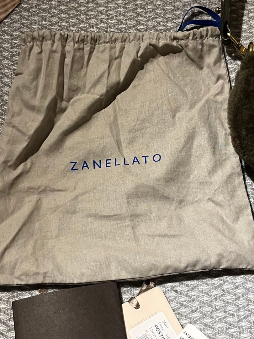 ZANELLATO オリーブグリーン ファー ショルダーバッグ