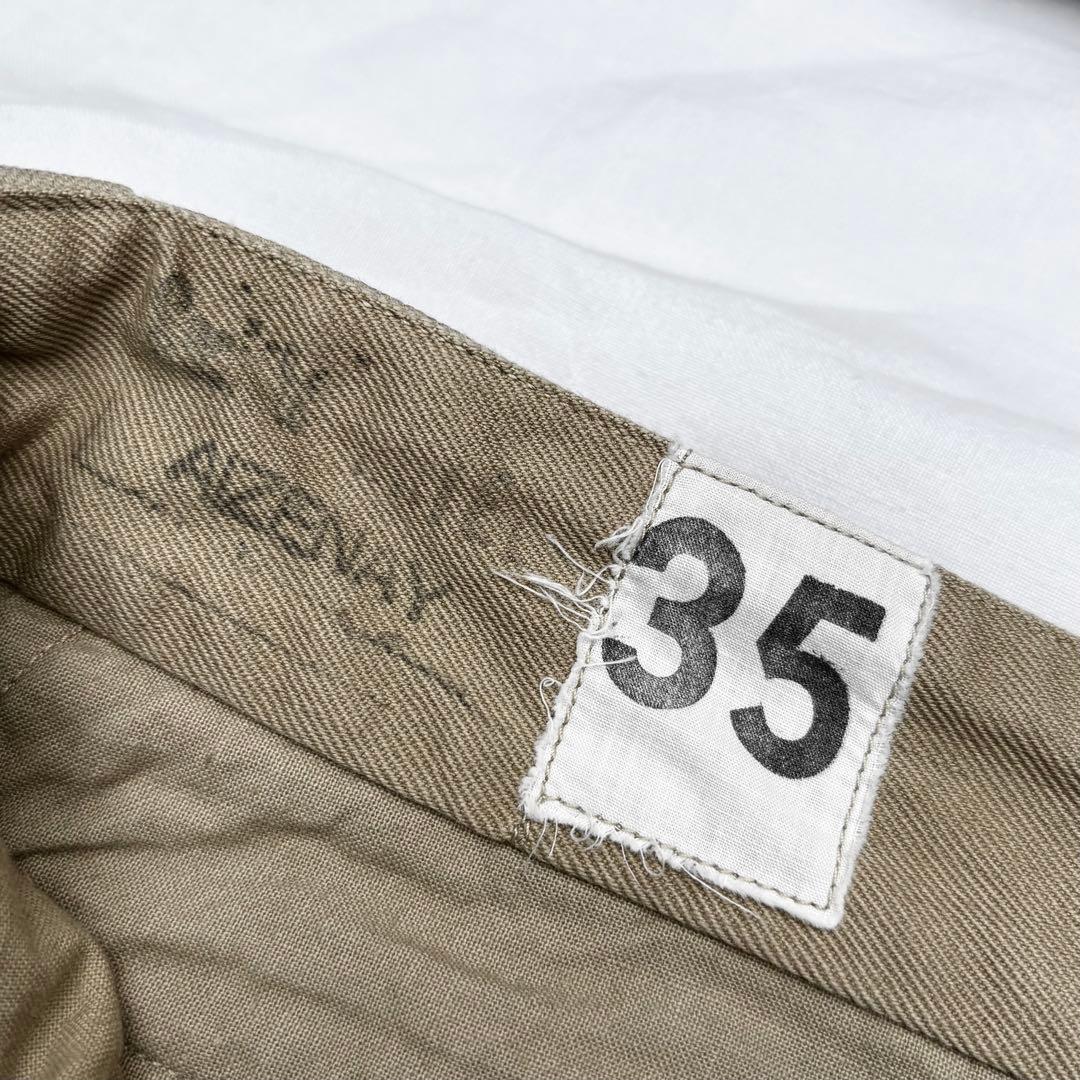 50s〜60s フランス軍m52 チノパン　後期　フレンチ　ビンテージ　ユーロ