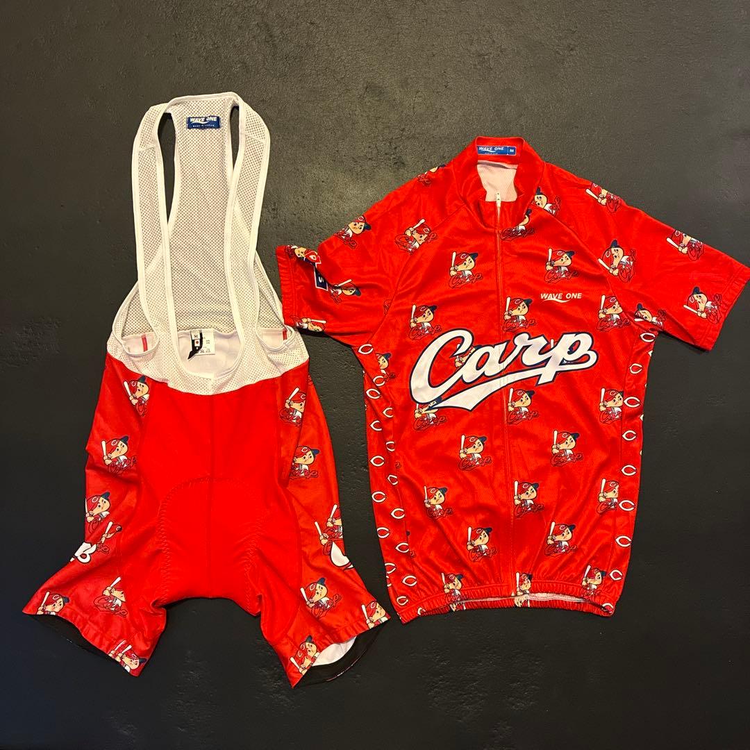 サイクルジャージとレーパンのセット　カープグッズ