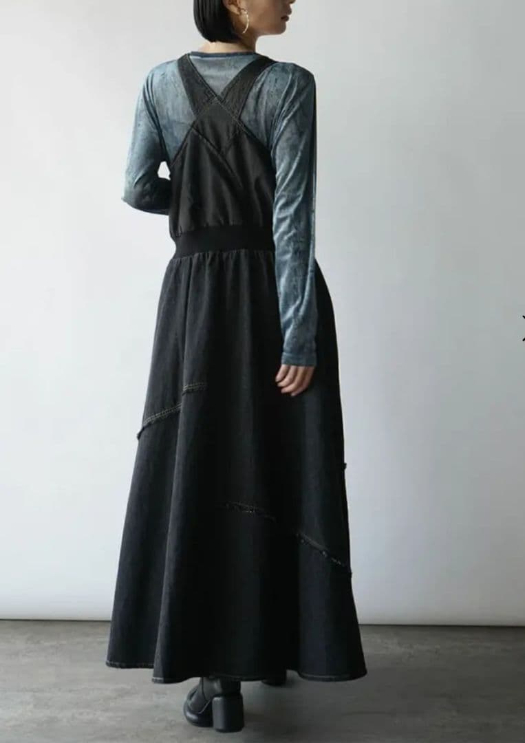 ◯新品　radiate フロントジップデニムジャンパースカート