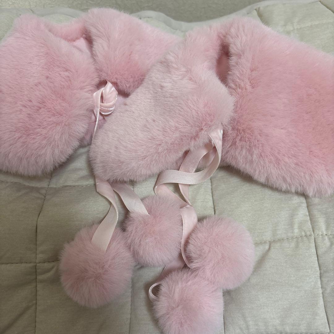 激レア！Angelic Pretty ピンクファー レッグカバー