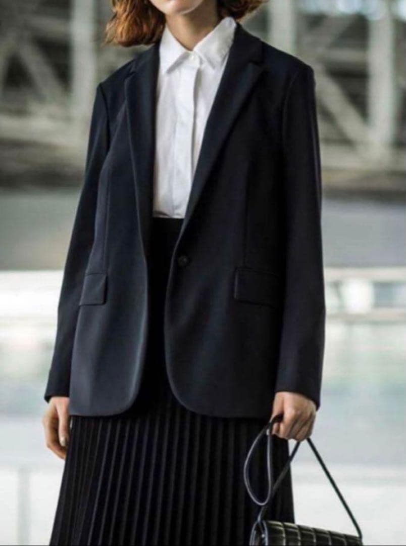 美品☆セオリー Precision Ponte テーラードジャケット 黒 洗える