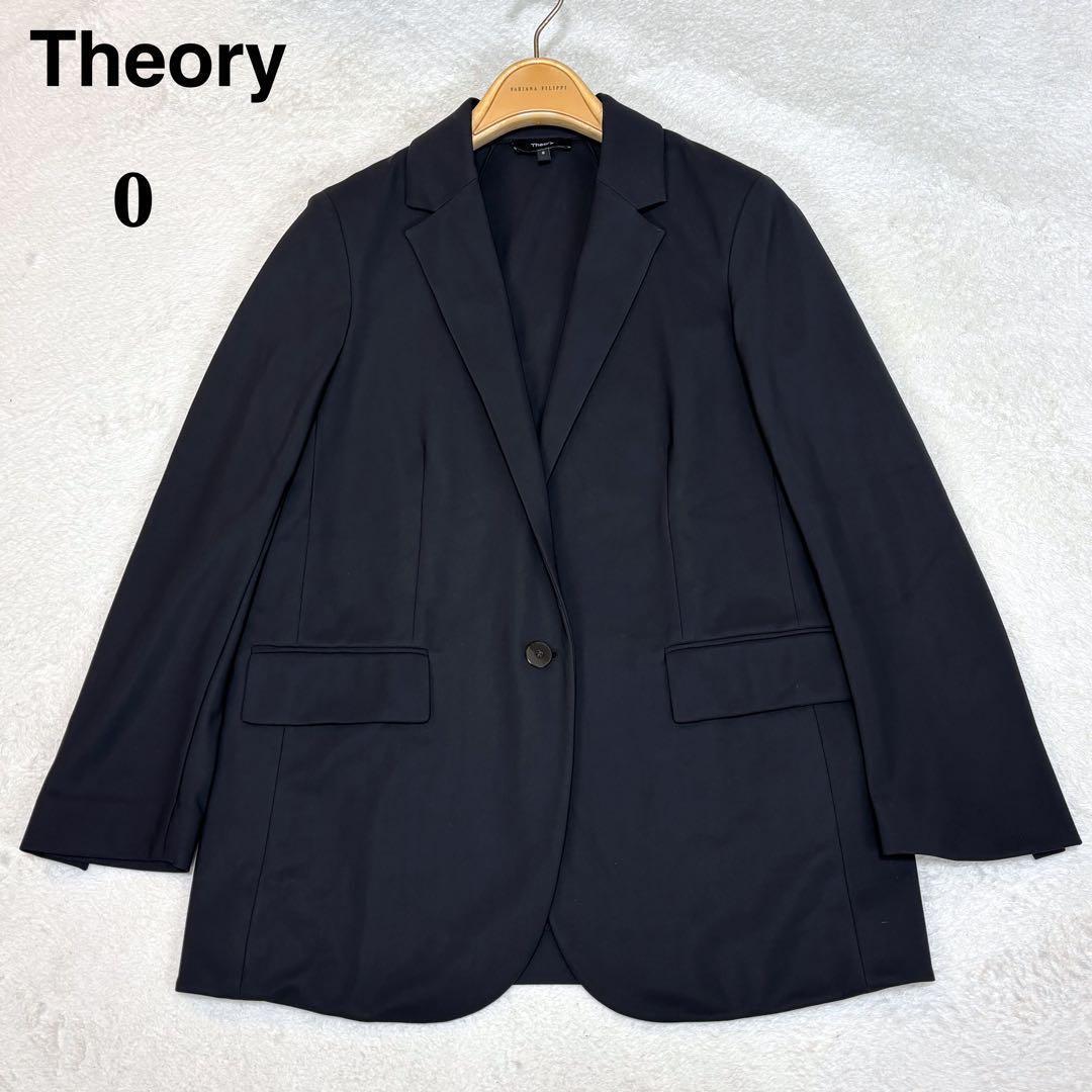 美品☆セオリー Precision Ponte テーラードジャケット 黒 洗える