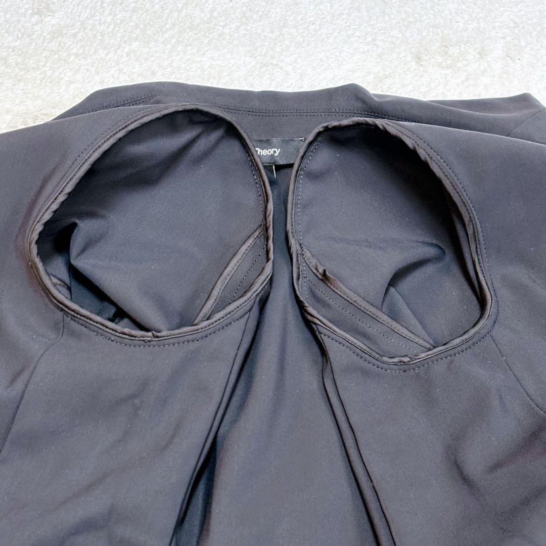 美品☆セオリー Precision Ponte テーラードジャケット 黒 洗える