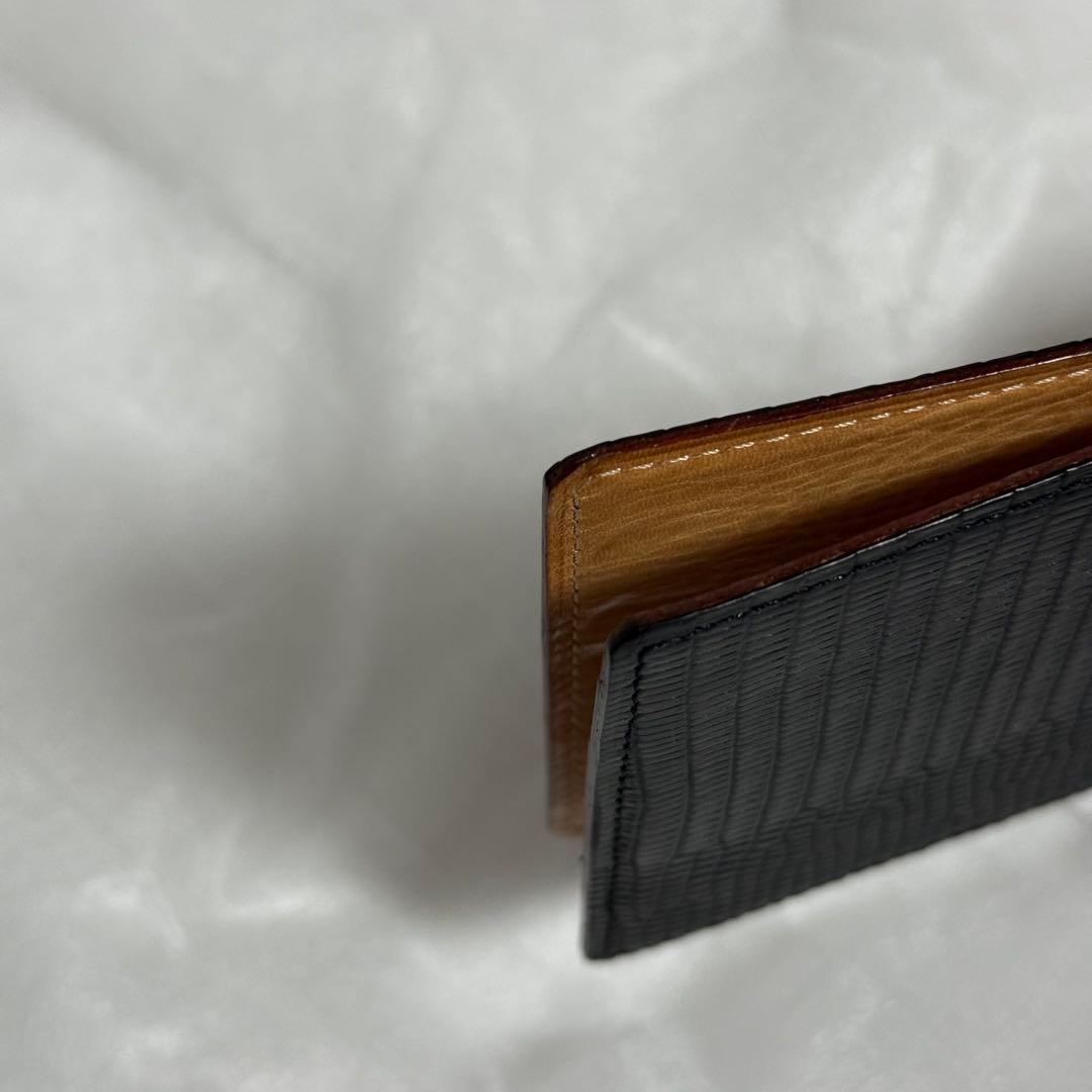 ⭐️未使用級⭐️ガンゾ　リザード　マネークリップ　小銭入れ　ブラック　レザー　セット