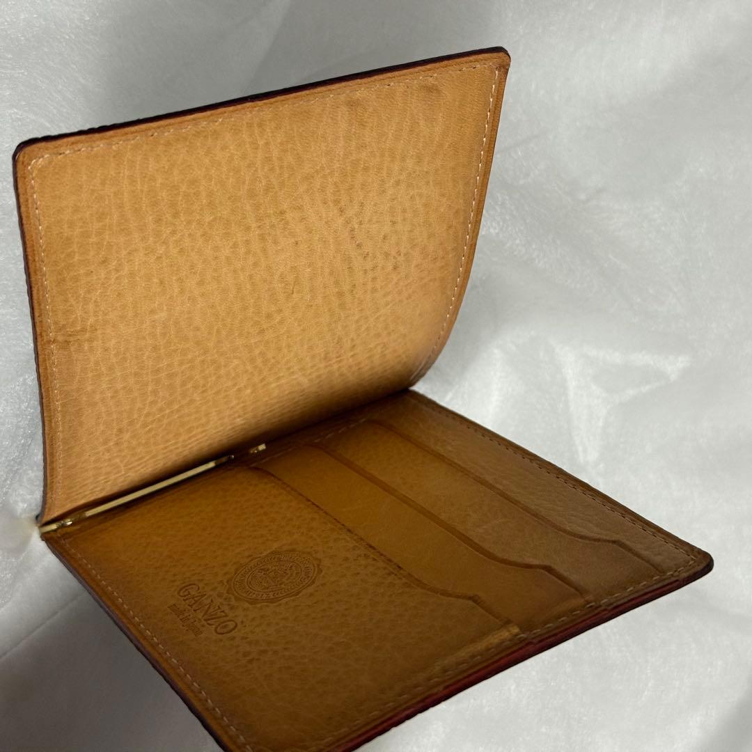 ⭐️未使用級⭐️ガンゾ　リザード　マネークリップ　小銭入れ　ブラック　レザー　セット