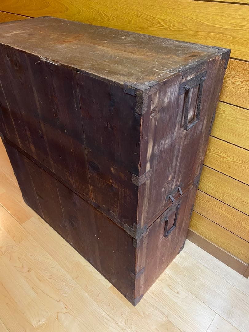 時代箪笥　アンティーク　和箪笥　丸金具　桐箪笥　江戸〜大正　古家具　骨董