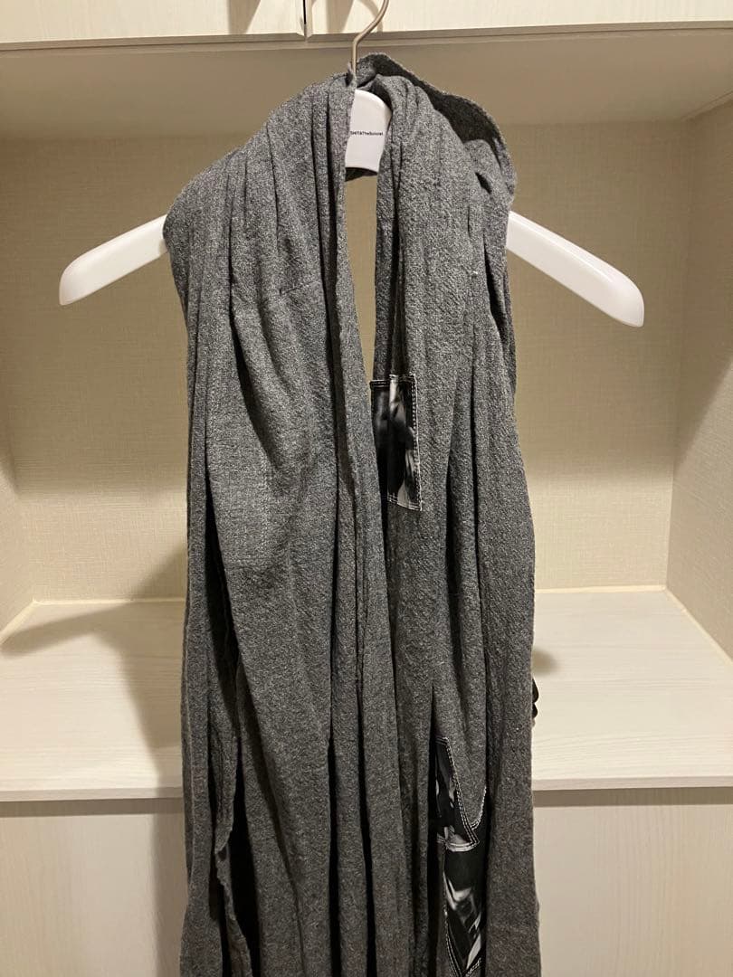 ソロイスト soloist 24aw新品　スカーフ　マフラー　グレー　huge