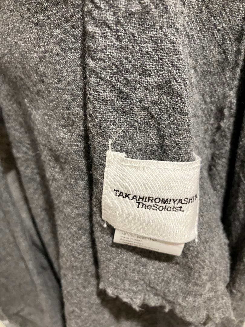 ソロイスト soloist 24aw新品　スカーフ　マフラー　グレー　huge